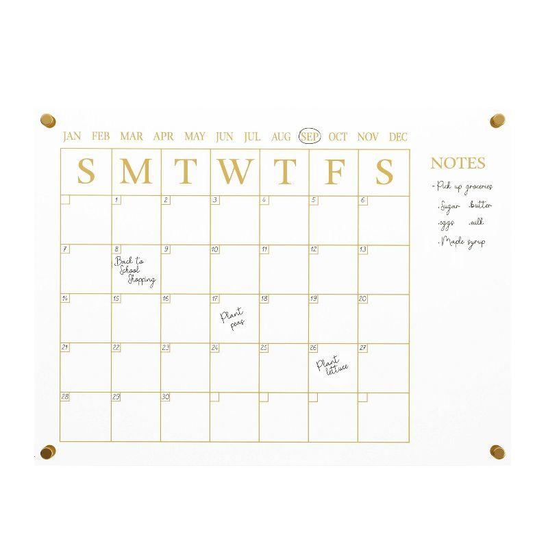 Thomas Martha Stewart Acrylic Wall Calendar with Notes with Dry Erase Marker and Mounting Hardware