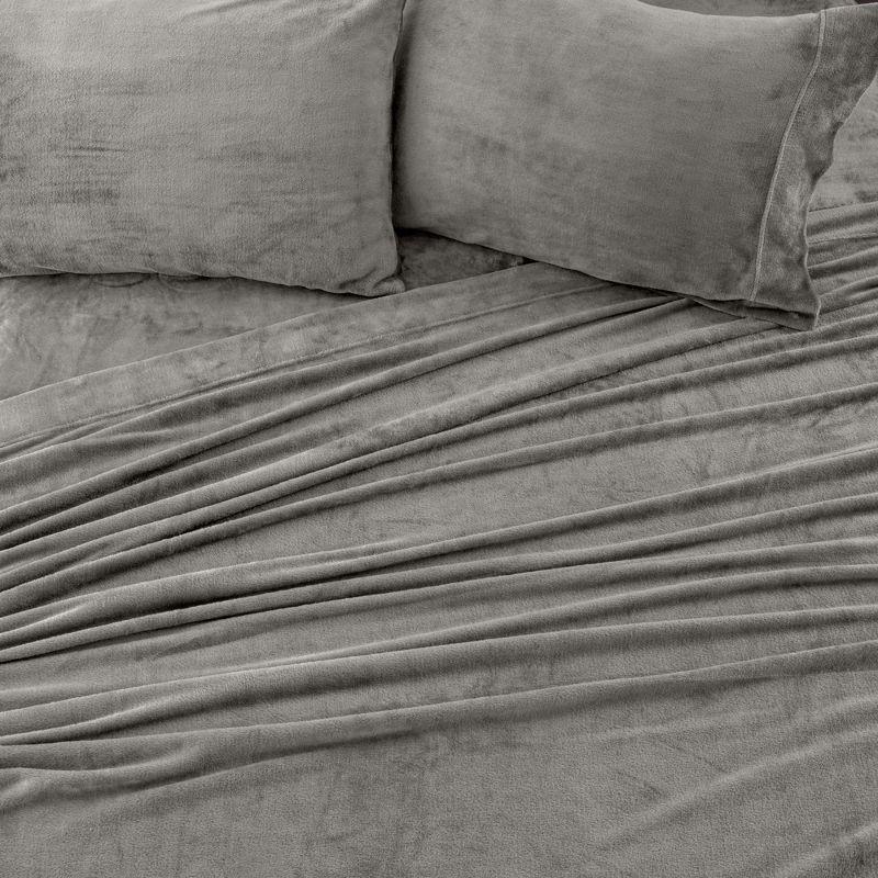 FreshFolds Ultra Soft Micro Plush Velvet Solid Sheet Sets