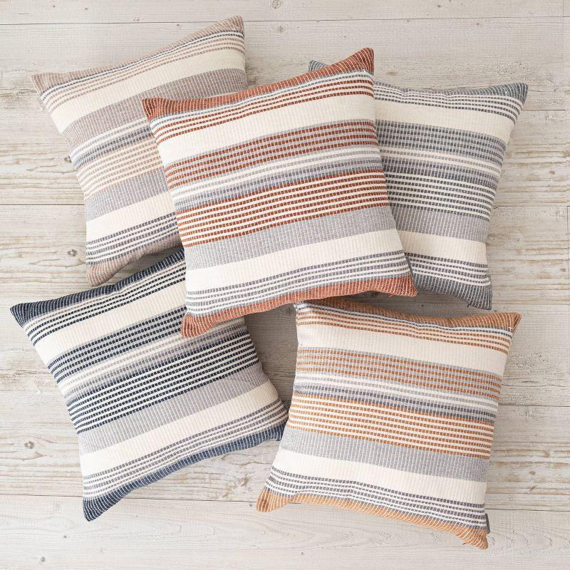 Freja Stripes Striped Throw Pillow