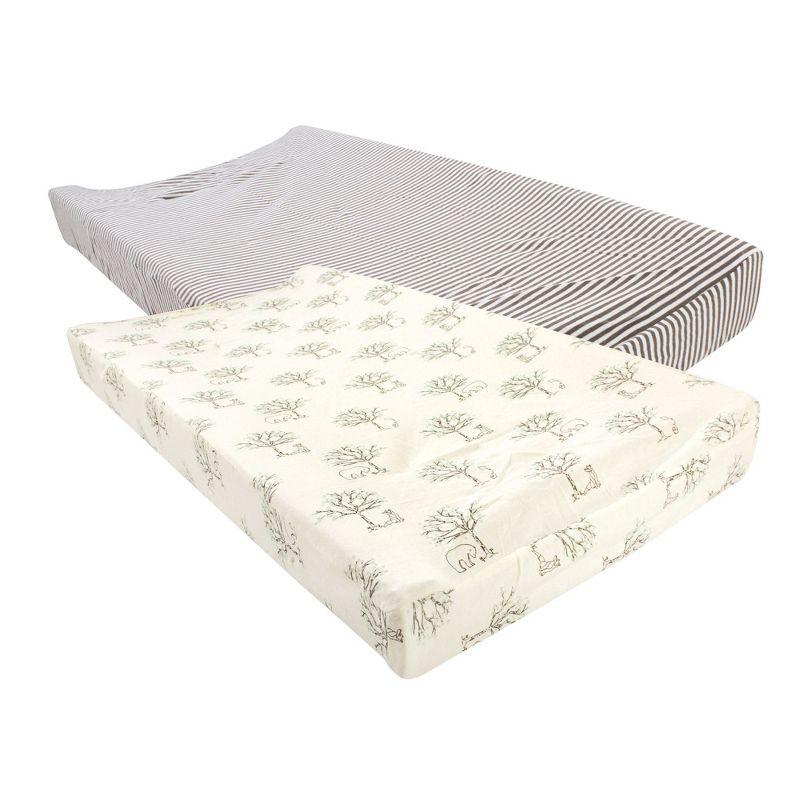 Organic Cotton Birch Trees Baby Changing Pad Cover Set