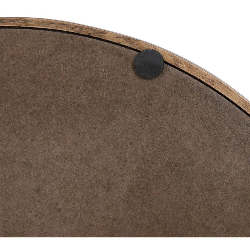 Kate and Laurel Lipton Tray, 15.5" Diameter, Rustic Brown