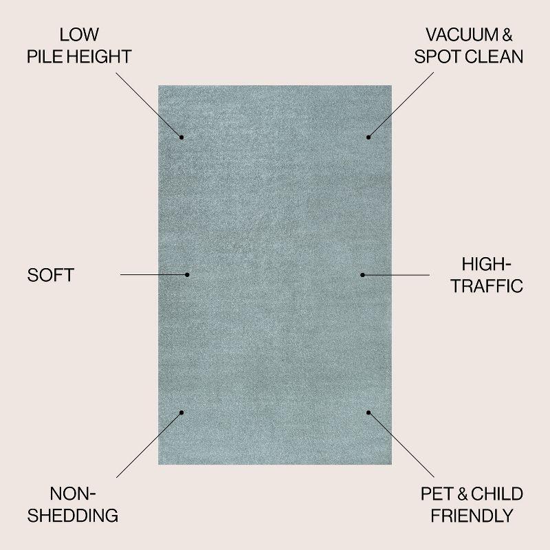 JONATHAN Y Haze Solid Low-Pile Indoor Area Rug