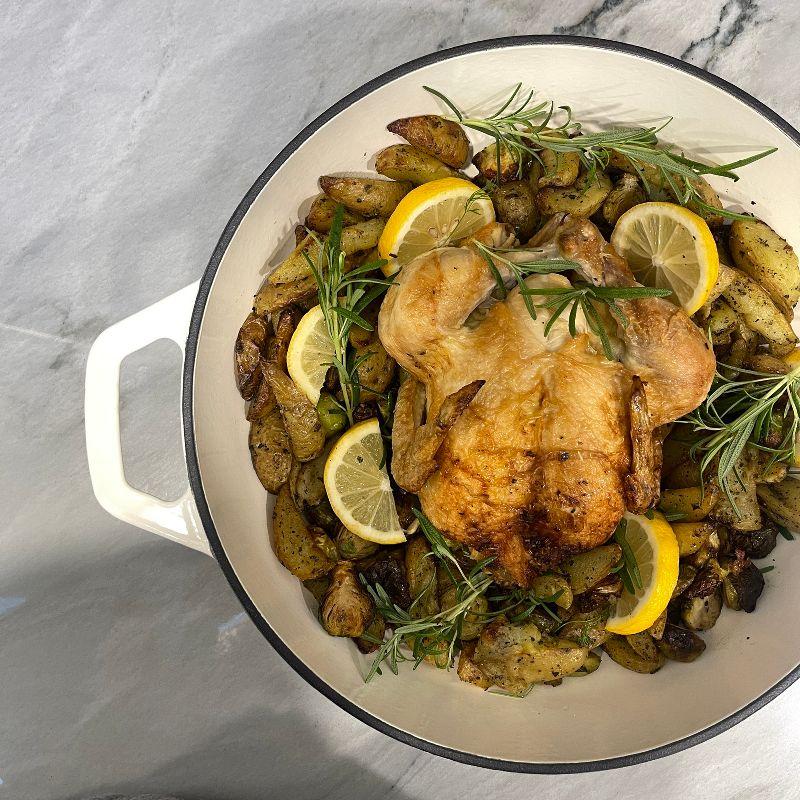 Lexi Home Lexi Home 5 qt. Enameled Cast Iron Round Braiser