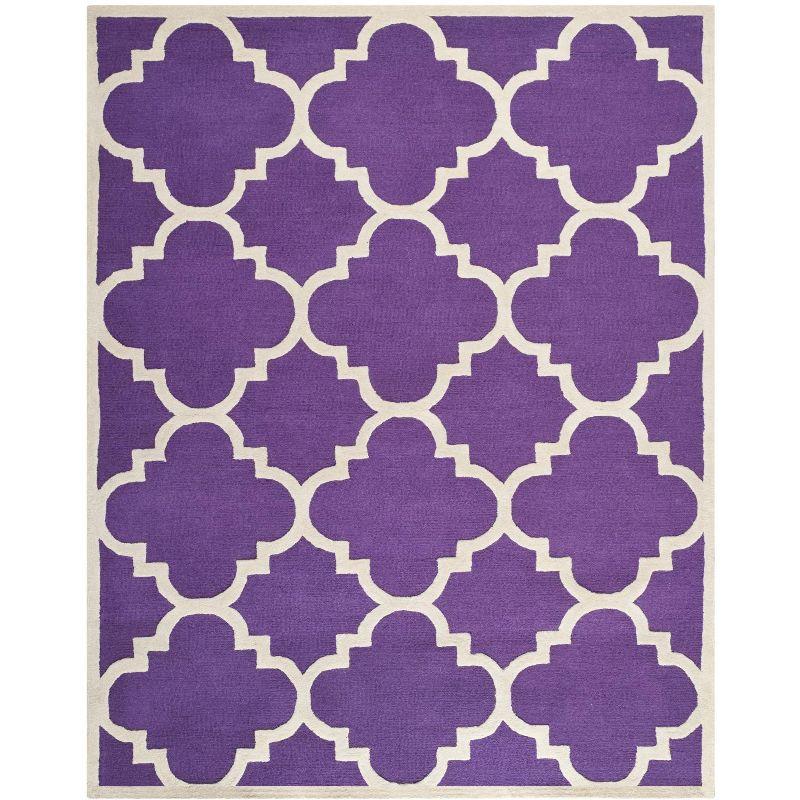 Cambridge CAM140 Tufted Indoor Area Rug - Purple/Ivory - 9'x12' - Safavieh