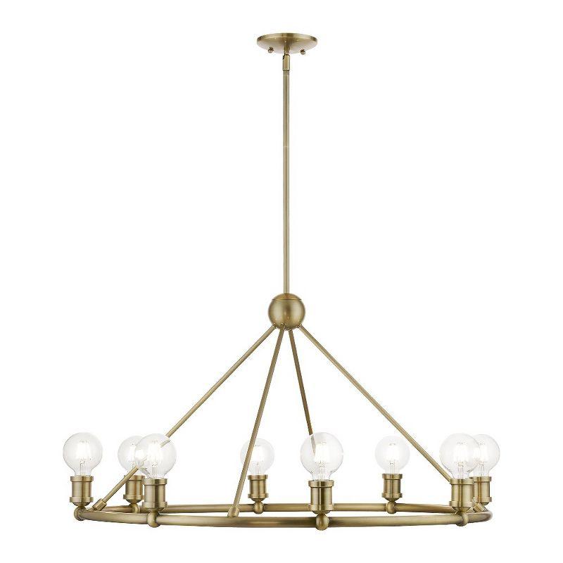 Livex Lighting Lansdale 8 - Light Chandelier in  Antique Brass