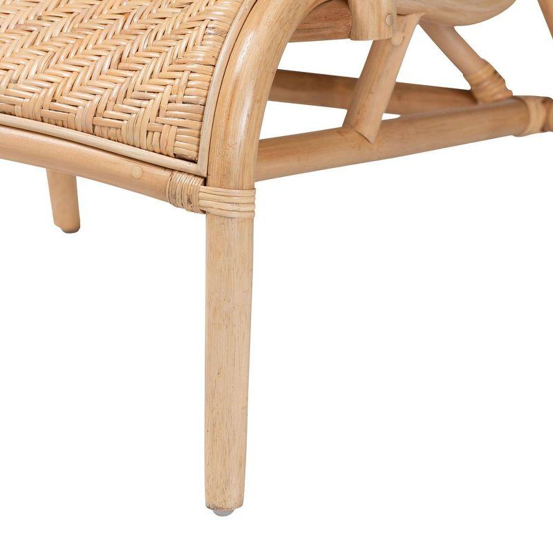 bali & pari Madura Rattan Lounge Chair: Handcrafted, Bohemian Design, No Assembly Required