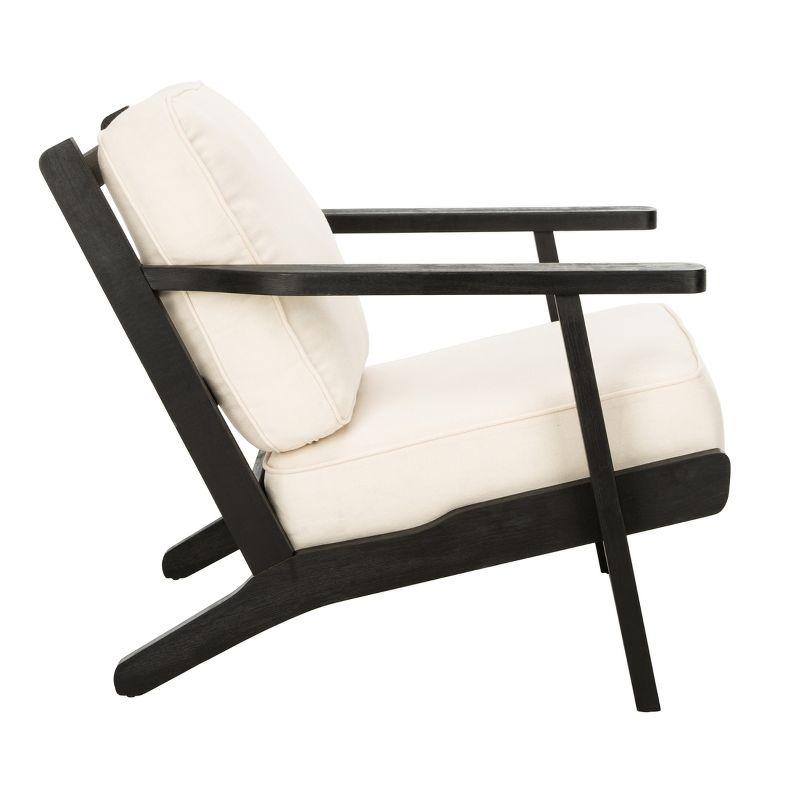 Nico Mid Century Accent Chair - ACH4501A - Bone/Black - Safavieh