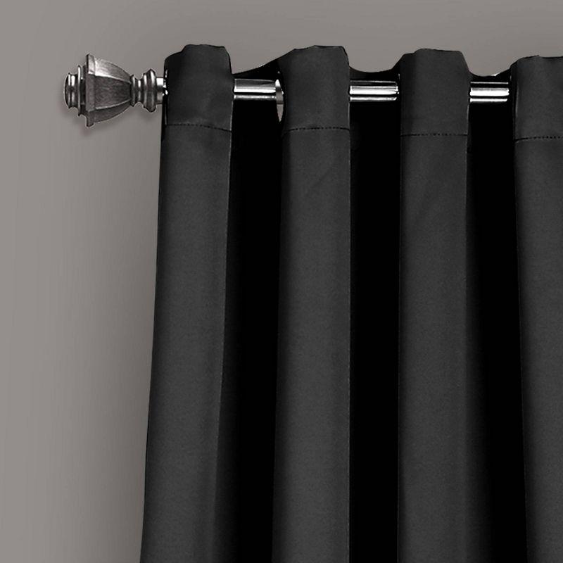 Insulated Polyester Blackout Curtain Pair