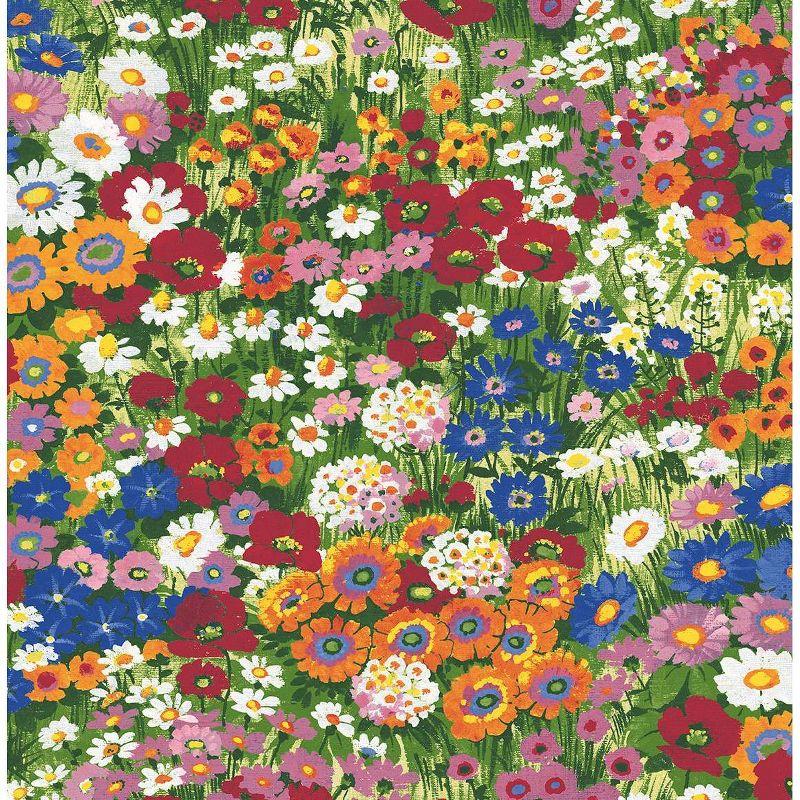 NextWall Floral Meadow Peel and Stick Wallpaper: Self-Adhesive Vinyl, Botanical Pattern, Smooth Finish, 30.75 Sq Ft Coverage