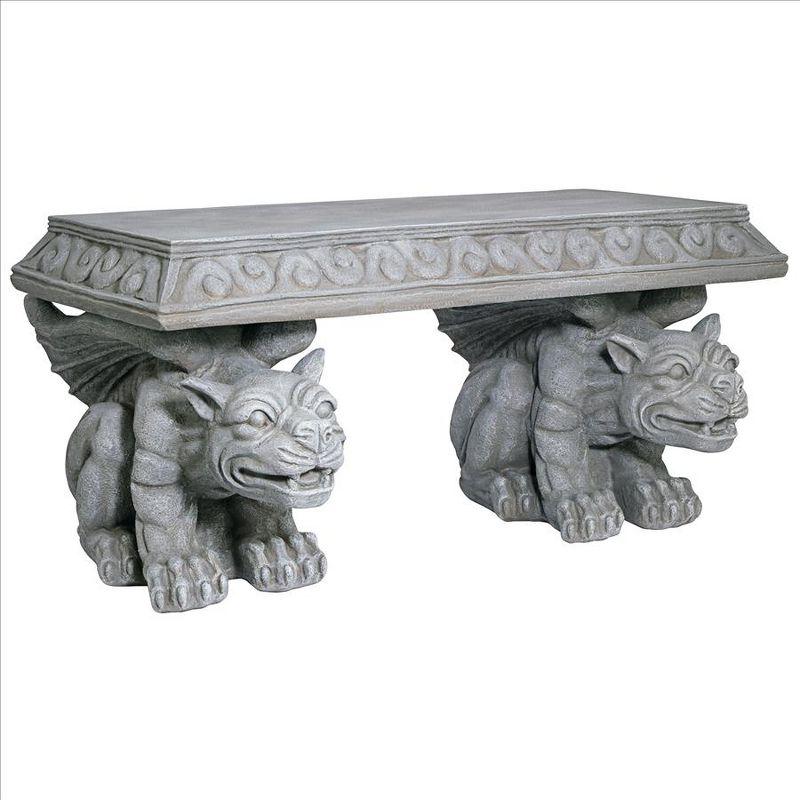 Gargoyle Resin Outdoor Bench