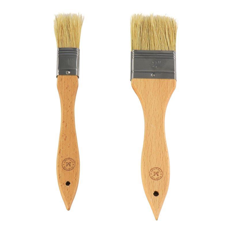 Beech Wood 2-Piece Basting Brush Set