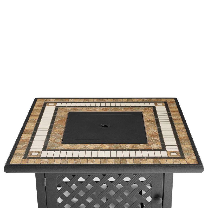 Munguia Square Fire Pit Table