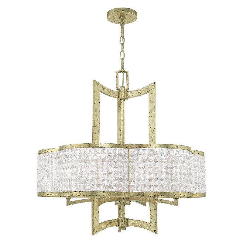 Livex Lighting Grammercy 6 - Light Chandelier in  Winter Gold
