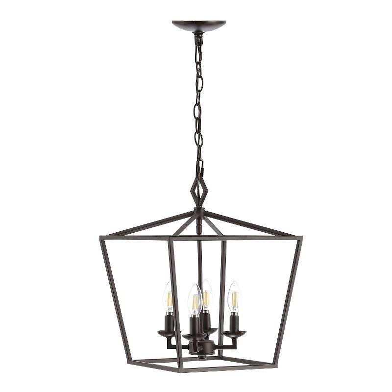 Rosalen 4 Light Pendant - Oil Rubbed Bronze (Black) - Safavieh.