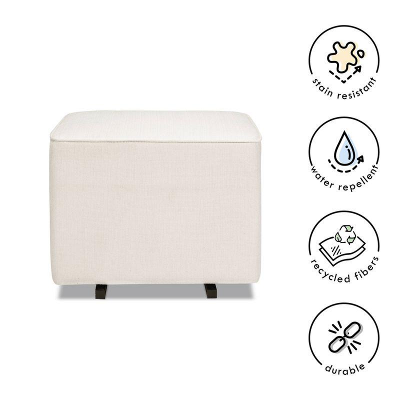 DaVinci Universal Gliding Ottoman - Performance Cream Linen