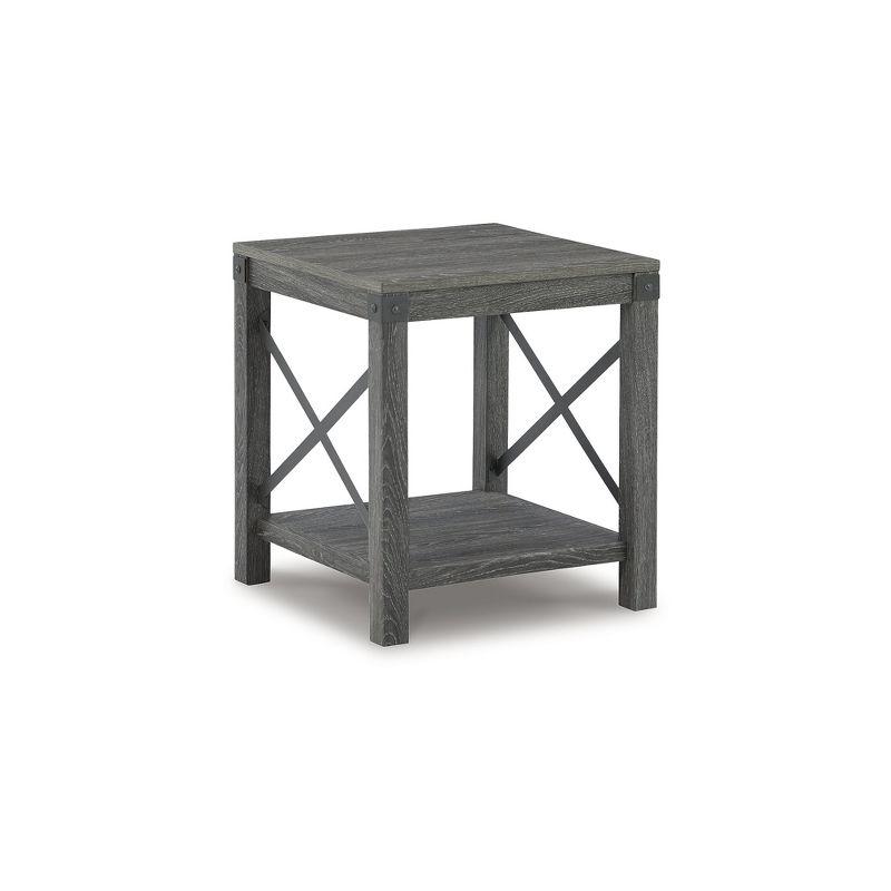Signature Design by Ashley Casual Freedan End Table, Grayish Brown