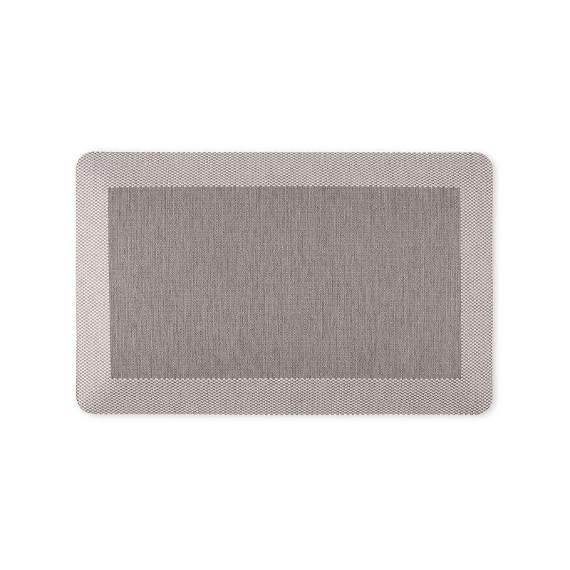 Martha Stewart Mira Modern Heathered Anti-Fatigue Air-Infused Kitchen Mat, Grey, 19.6"x32"