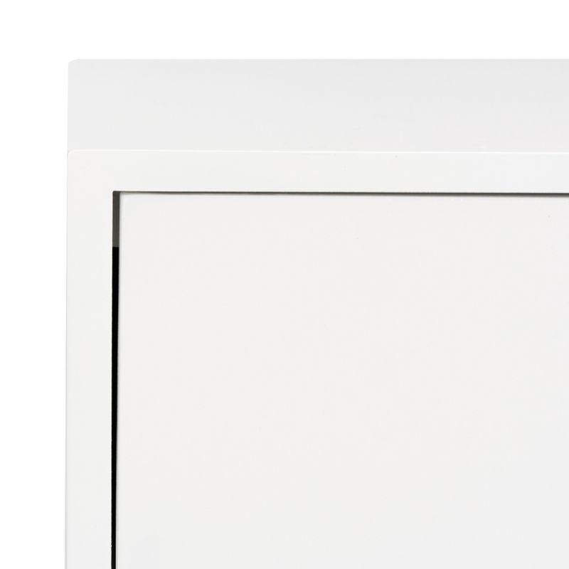 Zarina Modern Cross Leg End Table - White - Safavieh.