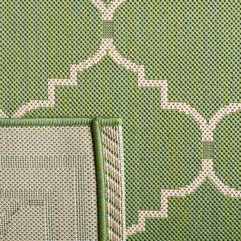 Courtyard CY6889 Power Loomed Indoor and Outdoor Runner Rug - Green/Beige - 2'3"x10' - Safavieh
