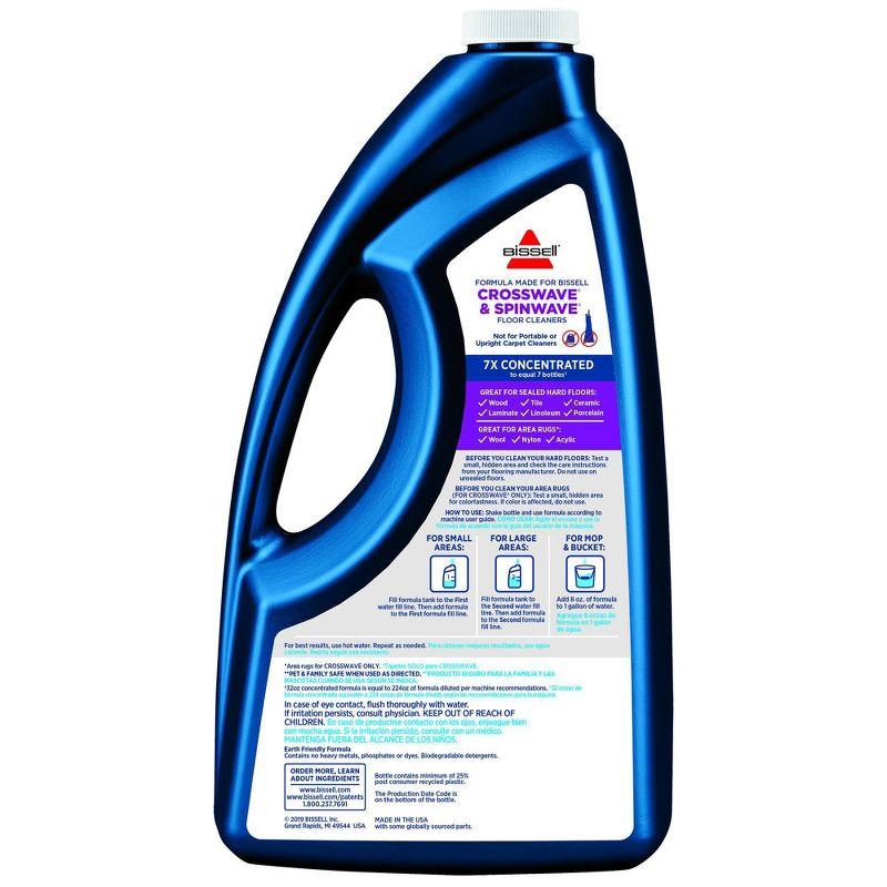 BISSELL 64 oz. CrossWave & SpinWave Multi-Surface Floor Cleaning Formula – 17891: Carpet & Tile Cleaner Solution