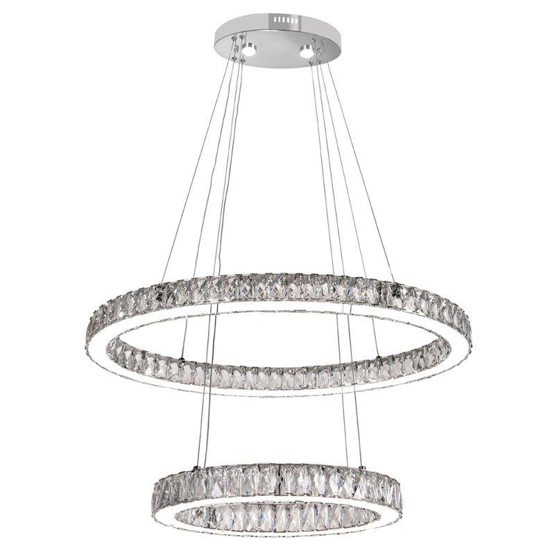 CWI Lighting Florence LED Chandelier With Chrome Finish