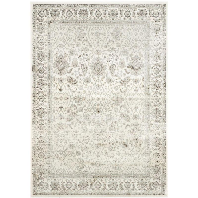 Persian Garden PEG607 Machine Made Indoor Area Rug - Ivory/Silver - 4'x5'3" - Safavieh