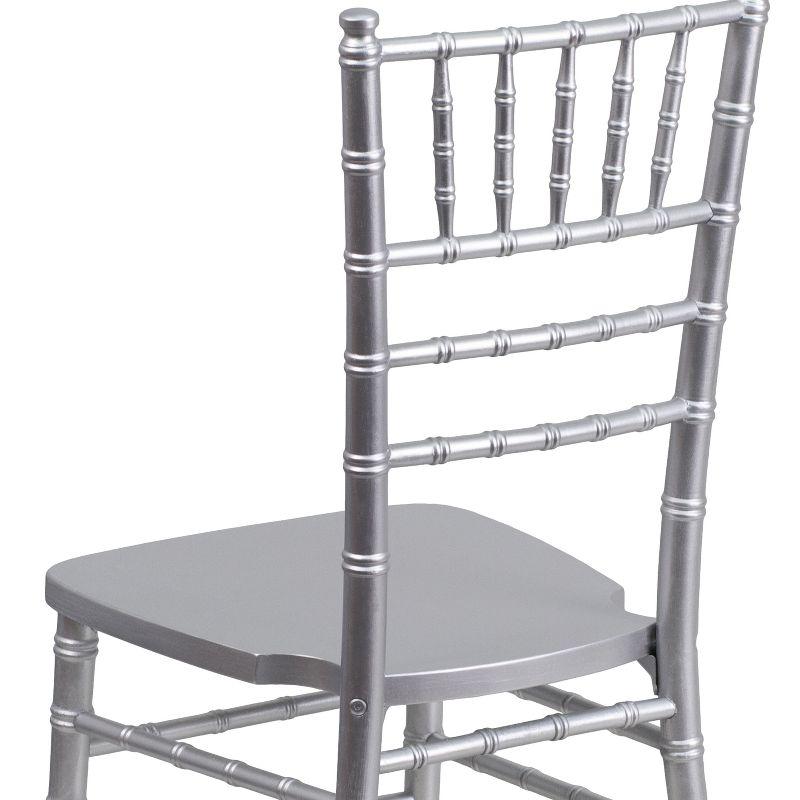 Elegant Silver Wood Chiavari Banquet Chair