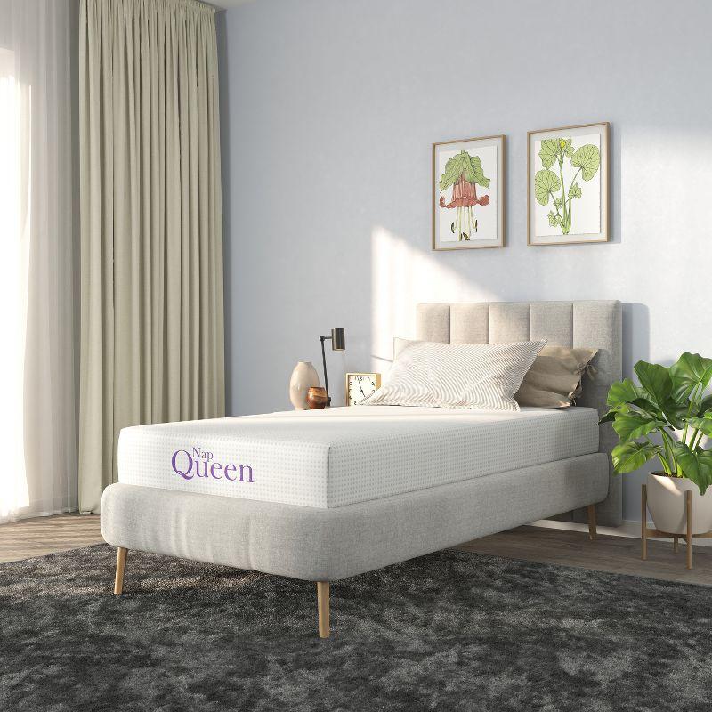 NapQueen 12" Twin, Bamboo Charcoal Memory Foam Mattress