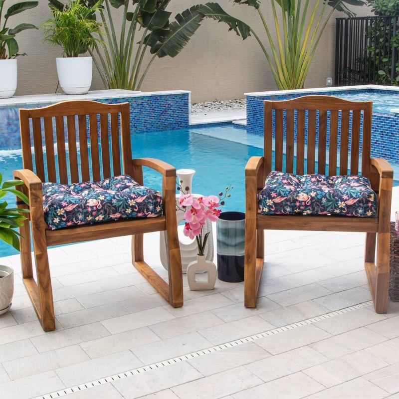 Vera Bradley Vera Bradley by Classic Accessories Water-Resistant Patio Chair Cushions (Set of 2)