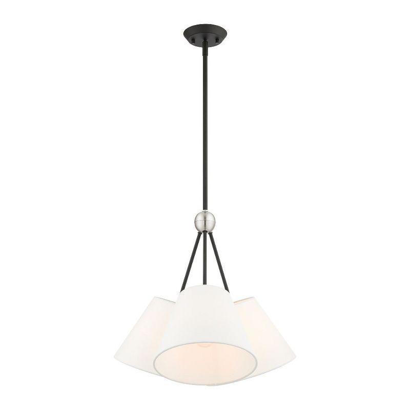 Livex Lighting Prato 3 - Light Chandelier in  Black