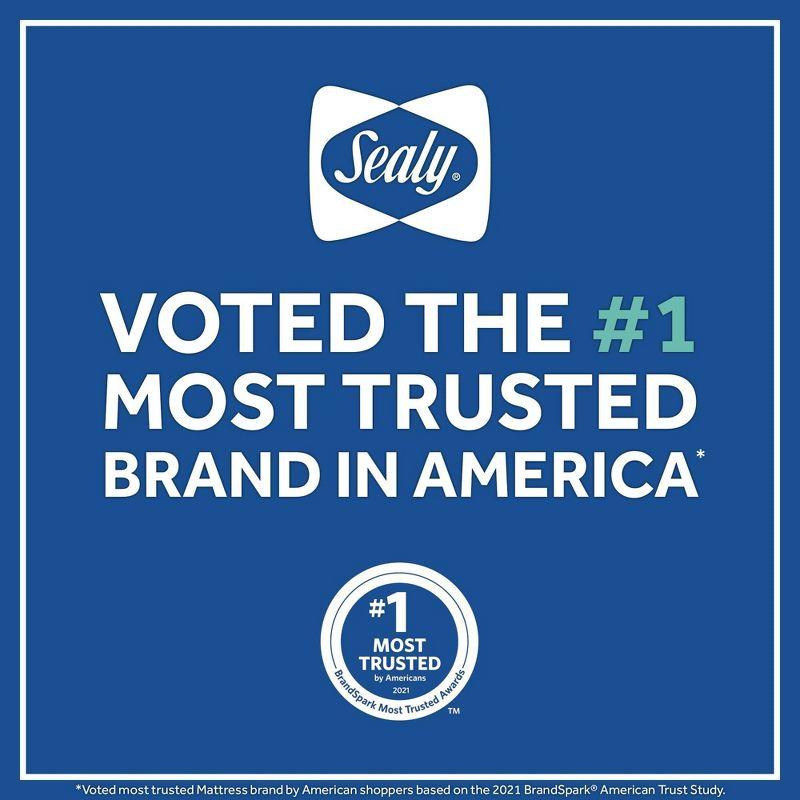 Sealy Baby Sealy Baby Posture Perfect 2 Stage Breathable Crib Mattress & Toddler Mattress, Hybrid Design, GREENGUARD GOLD Certified, 52"x28"