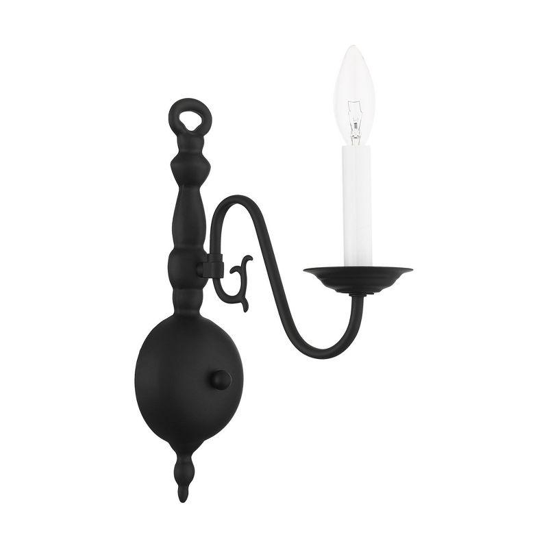 Livex Lighting Williamsburgh 1 - Light Wall Light in  Black
