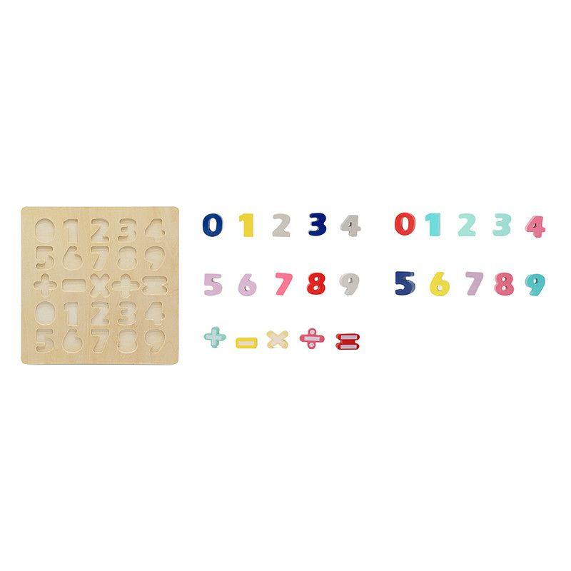 Leo & Friends Wooden Chunky Number Math Puzzle