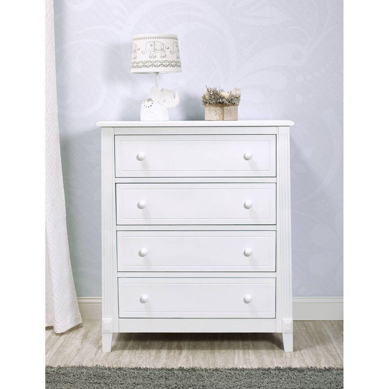 Sorelle Berkley 4 Drawer Chest Dresser White