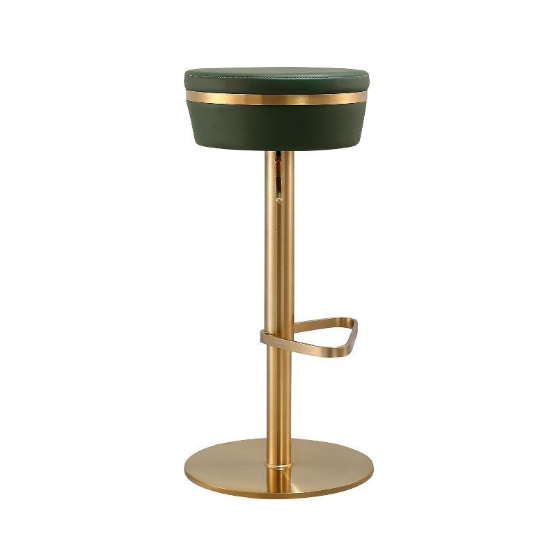 Astro Performance Vegan Leather Adjustable Stool Green Adjustable
