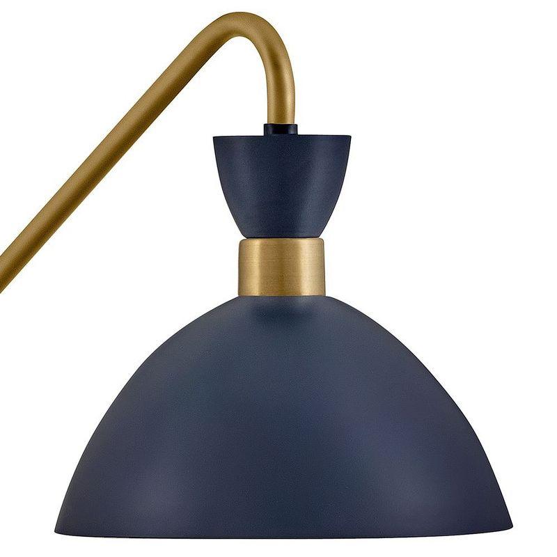 Lark Simon 1 - Light Sconce in  Matte Navy/Heritage Brass