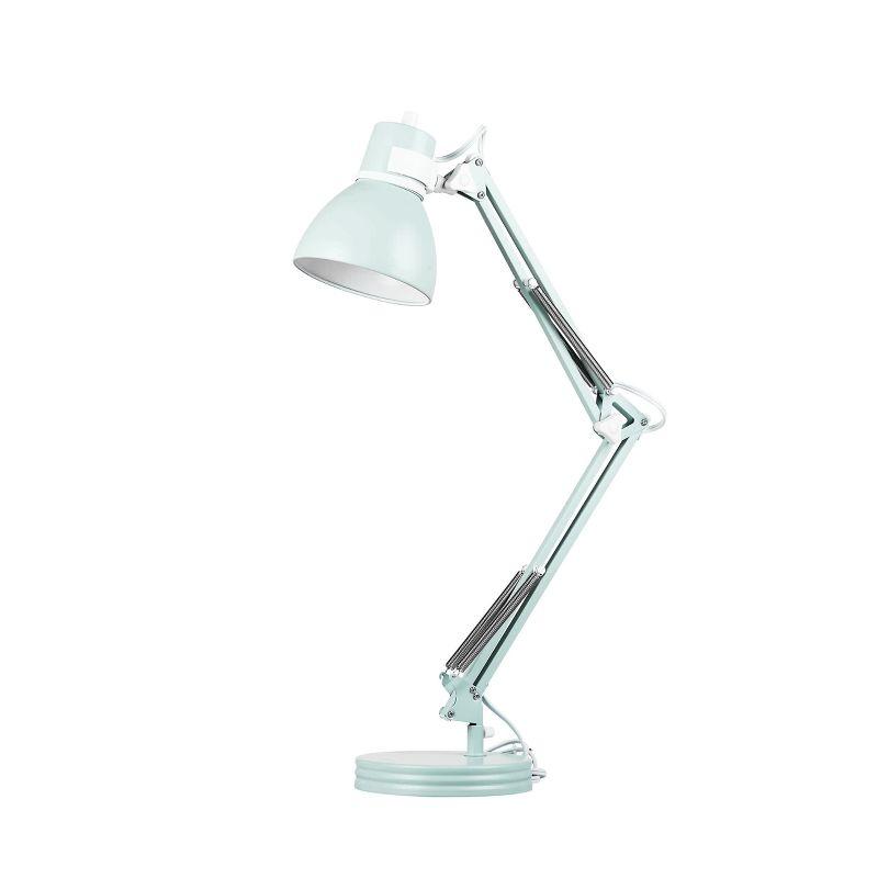 Adjustable 28" Matte White Swing Arm Kids' Desk Lamp