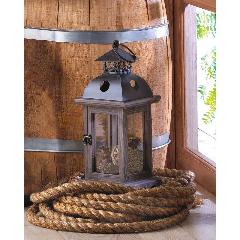 Iron Monticello Outdoor Lantern Brown - Zingz & Thingz