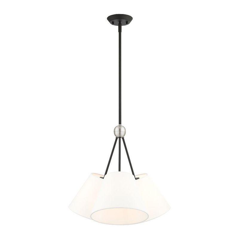 Livex Lighting Prato 3 - Light Chandelier in  Black