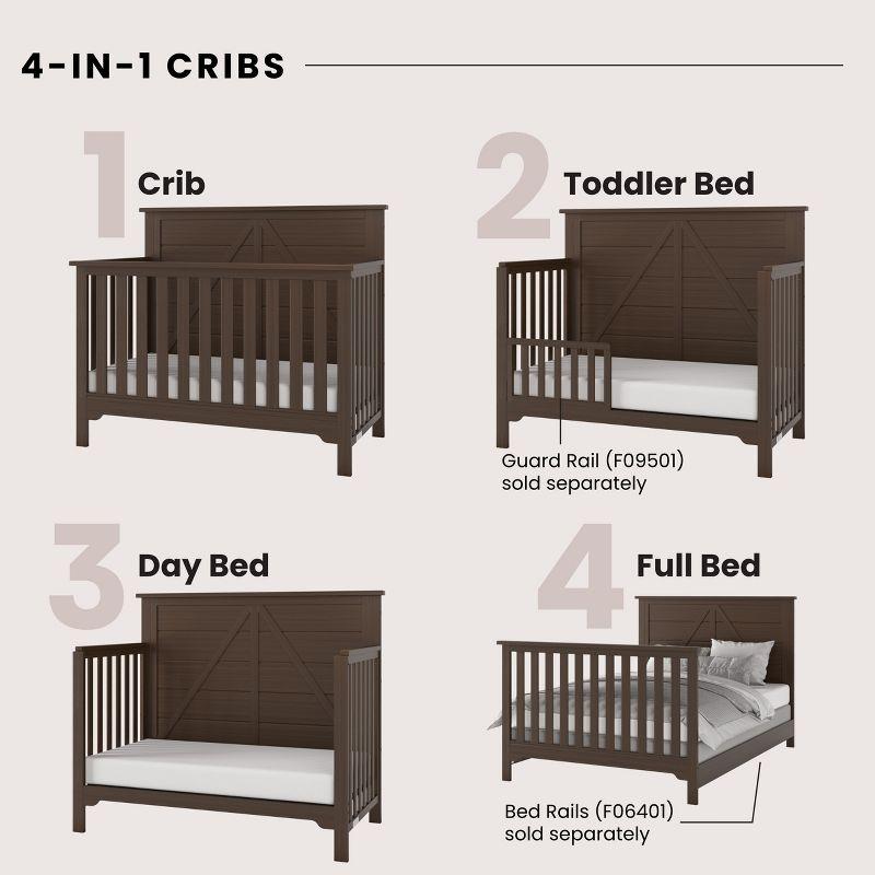 Woodland 4-in-1 Convertible Crib
