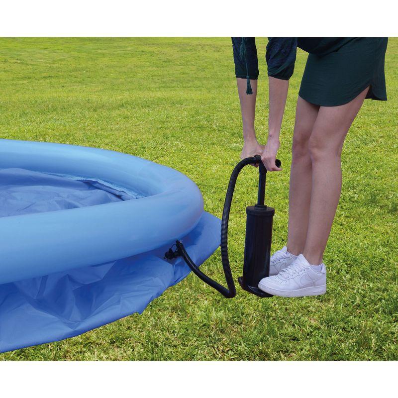 JLeisure Avenli 17808 2 to 3 Person Capacity Prompt Set Above Ground Kids Inflatable Outdoor Backyard Kiddie Swimming Pool, Blue