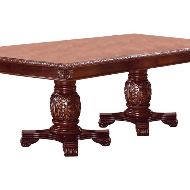 Acme Furniture 46" Chateau De Ville Dining Table Cherry Finish