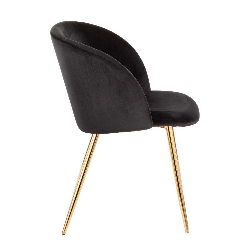 Mid-Century Modern Black Velvet Upholstered Arm Chair