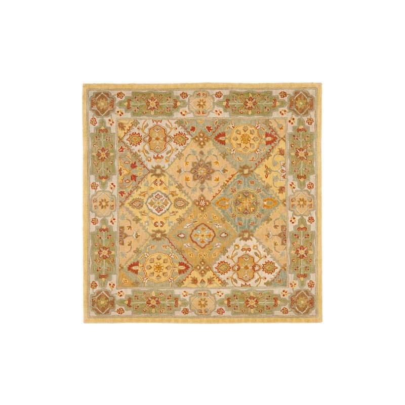 Heritage HG512 Handmade Area Rug - 6'x6' - Multi/Ivory - Safavieh