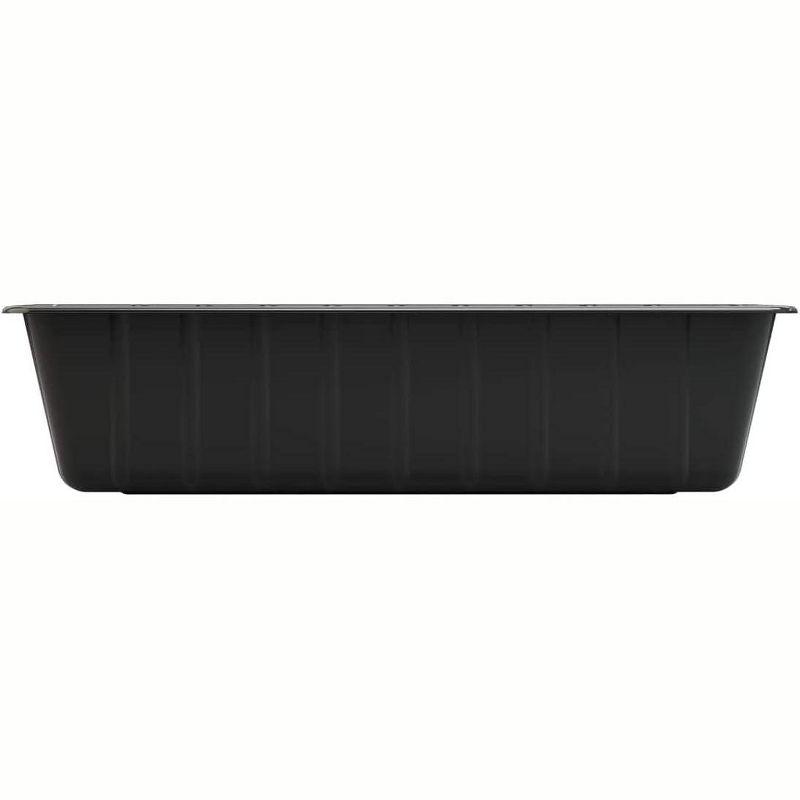 Large Black High-Density Plastic Utility Tub