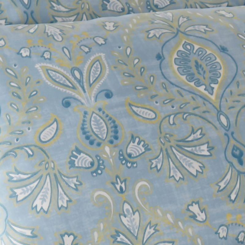 Southshore Fine Living Paisley Grace Oversized 2-Piece Comforter Set with sham Blue Twin / Twin XL
