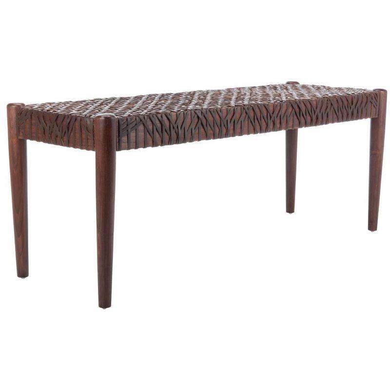 Kazbah 47" Genuine Leather Bench