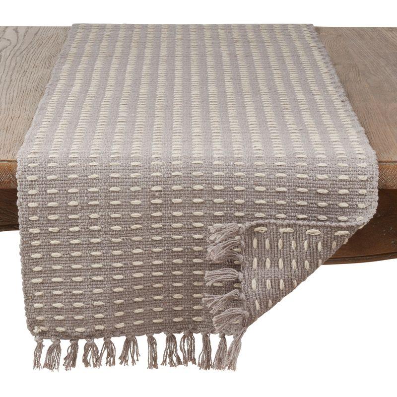 Saro Lifestyle Dashed Woven Design Runner