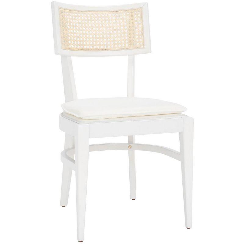 Galway Cane Dining Chair - DCH1007 - White/Natural - Safavieh