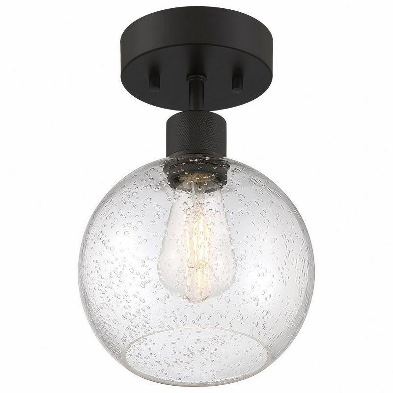 Access Lighting Port Nine 1 - Light Flush Mount in  Matte Black